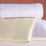 Montauk Coverlet - White, California King - Frontgate - Christmas Decorations