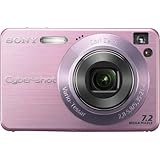 Sony Cybershot DSCW120/P 7.2MP Digital Camera with 4x Optical Zoom with Super Steady Shot (Pink)