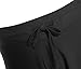 Charmleaks HIgh Waist Swimweawr Board Shorts Black Swim Bottoms Swimwear Shorts, X-Large, Black