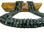 Emerald Necklace 01 Multi-strand Green Triple Layer Faceted Beaded Gem16