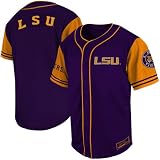NCAA LSU Tigers Youth Rally Baseball Jersey - Purple (Large)