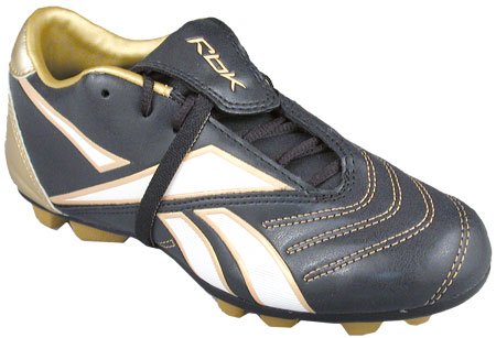 Reebok Boys Jr Sprint Black/Gold/White Cleats