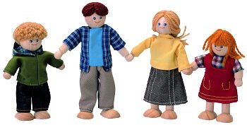 Plan Toy Doll House Doll Family