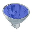 Bulbrite 637120 - FTD/B - Blue 20 Watt MR11 Style Halogen Light Bulb, 12 Volt, 36 Degree Beam Spread
