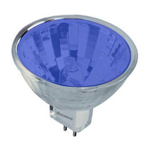 Bulbrite 637120 - FTD/B - Blue 20 Watt MR11 Style Halogen Light Bulb, 12 Volt, 36 Degree Beam Spread