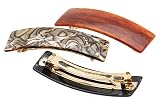 France Luxe Wide Flat Barrette - Classic