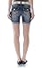 WallFlower Juniors Luscious Curvy Belted Mid Thigh Denim Shorts