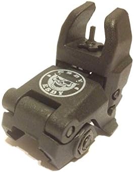 NEW Tactical Folding Front & Rear Polymer Flip Up BUIS Sights