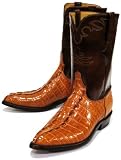 Lucchese Classics 'L3015' Alligator Tail Cowboy Boots Mens B (Narrow) - Peanut Brittle