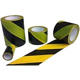 3" Hazard Safety Tape - Length: 40 Yards - Color: Yellow/Black