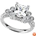 14K White Gold Diamond Engagement Ring Semimount - 1.00 Ct.