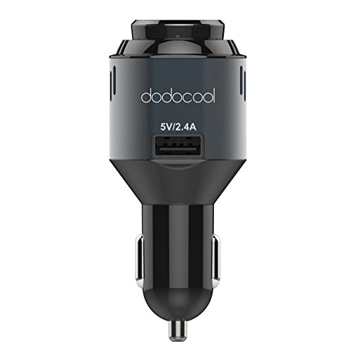 dodocool USBカーチャージャー 3 in 1 車載充電器 ワイヤレスヘッドセットと空気清浄機酸素バー付き