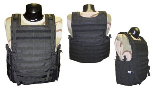 Molle Tactical Assault Plate Carrier Vest--BLACK