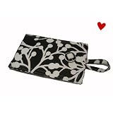 Padded iPhone, iPod, Blackberry, Smartphone Case Sleeve- Black and White Berries Print