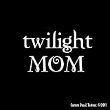 Twilight Mom Car Window Decal Sticker White 6"