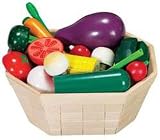 Melissa& Doug Deluxe Wooden Veggie Basket