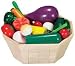 Melissa& Doug Deluxe Wooden Veggie Basket