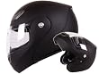 Modular Flip-up Motorcycle Helmet Matte Flat Black DOT Approved (X-Large)