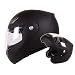 Modular Flip-up Motorcycle Helmet Matte Flat Black DOT Approved (X-Large)