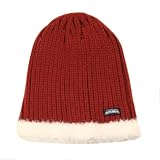 Colorado Avalanche Faux Fur Ribbed Knit Beanie (Red)