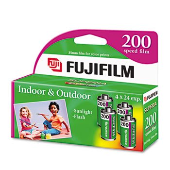 Superia 35mm Color Print Film, 200 ASA, 4 24-Exposure Rolls/Pack
