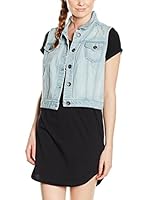 adidas Chaleco Gilet Sans Manche Jeans (Cielo)