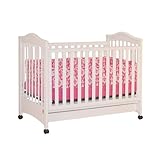 Athena Jeanie Crib with Drawer in White