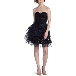 Buy Betsey Johnson Ladies Sequin Dress With Tiered Skirt by Betsey Johnson