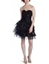 Betsey Johnson Women's Sequin Dress With Tiered Skirt,Black,0