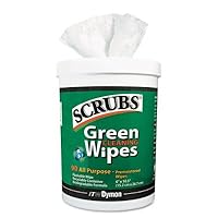 Itoya Cleaning Wipes, 6 X 10-1/2, Green, 90/Container