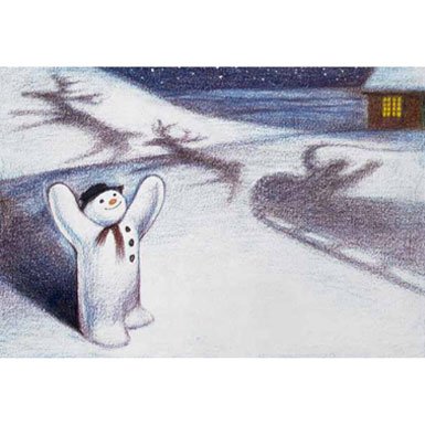 Snowman Pack of 10 Christmas Cards (Rectangle)||RF10F
