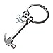 JewelryEveryday Hammer Keychain - My Dad Can Fix Anything; Fathers Gift Keychain