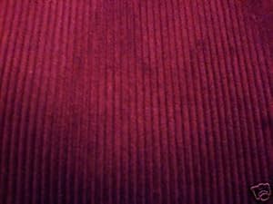 Cotton Corduroy Fabric - Burgundy -145cm wide - 11 wale - per metre