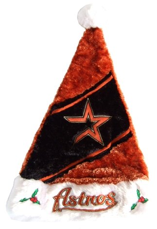 Houston Astros MLB Colorblock Himo Plush Santa Hat