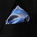 Shlax&Wing Stripes Blue Grey Handkerchieves Mens Neckties Hanky Pocket Square