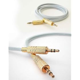 Duronic [ 3.5MM/1W ] - Auxilary Goldspec AUX-IN 24k Gold input lead wire cable 3.5mm to 3.5mm jack for iPod, iPhone 3G, 3GS, 4G mp3 players and car stereo (1m)