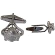 Cufflinks and Studs Sterling Silver Zircon Gemstone Pair (cflng161)