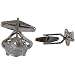 Cufflinks and Studs Sterling Silver Zircon Gemstone Pair (cflng161)