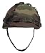 Sports : US Helm mit Stoffbezug Softair Paintball woodland