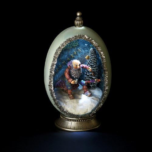 Figments from DEMDACO - Santa and Marionette Lighted Egg with Pedestal