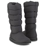 Steve Madden Women's Pleatt Quilted Boot,Black,8 M US