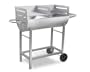 Barbecue Chariot Demi-Tonneau Charbon de Bois BANQUET