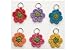 Lantern Moon Set of 6 Crocheted Flower Knitting Stitch Markers