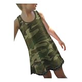 Kavio - 3-6X Girl Camo Lettuce Edge Sleeveless Dress (300)