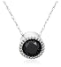 10k Choice of White or Yellow Gold Black Diamond Solitaire Pendant (1 cttw)