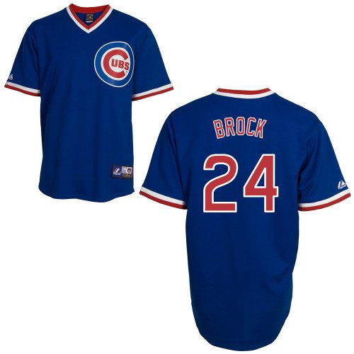 Lou Brock Chicago Cubs Cooperstown Replica Jersey by Majestic