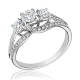 Three-Stone Diamond Ring 1ctw