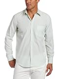 Saltaire Men’s Long Sleeve St. Tropez Stripe Shirt, Gemstone, Large