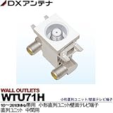 【DXアンテナ】小形直列ユニット/壁面テレビ端子　直列ユニット　WTU71H