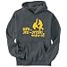 Hoodie Mens Dark Silver " LIFE IS Jiu-Jitsu ... ENJOY IT ! " Sports X-Large